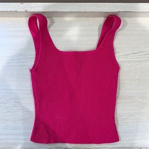 Aritizia hot pink summer tank top